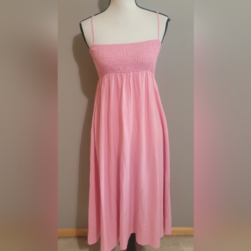 Solai Midi Linen Blend Dress